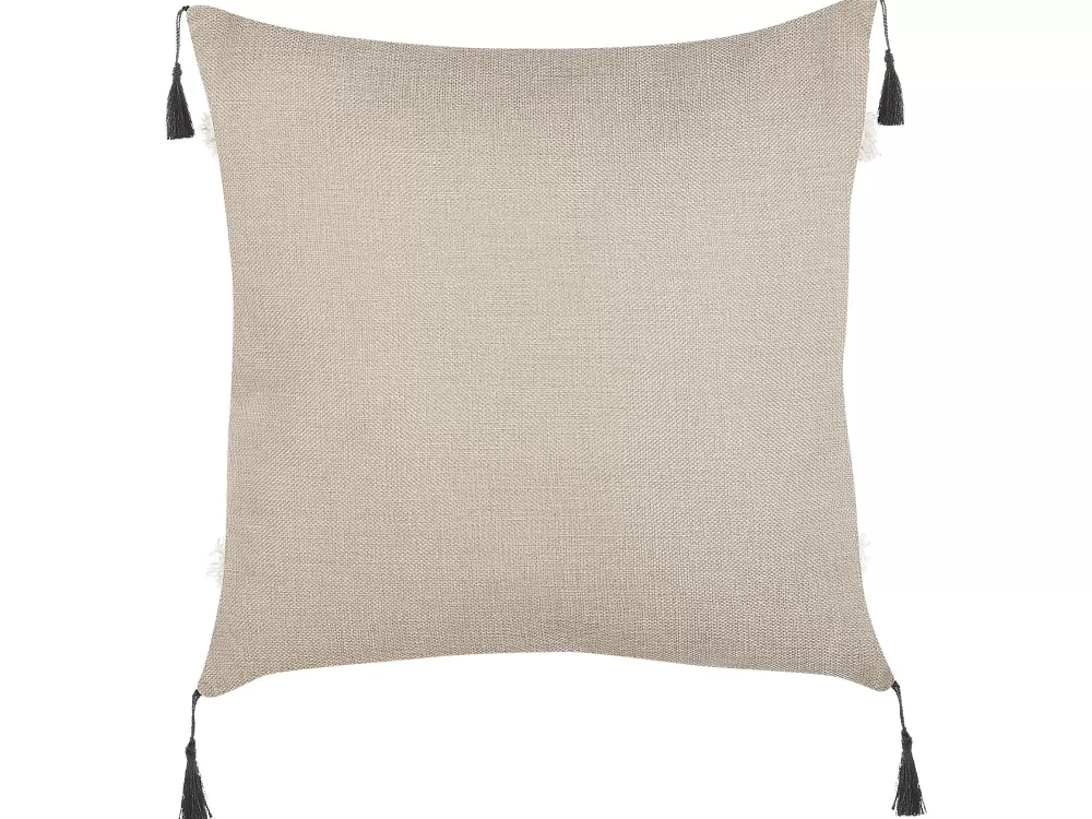 Tekstiilit<Beliani Koristetyyny 2 Kpl 45 X 45 Cm Mustabeige Heuchera