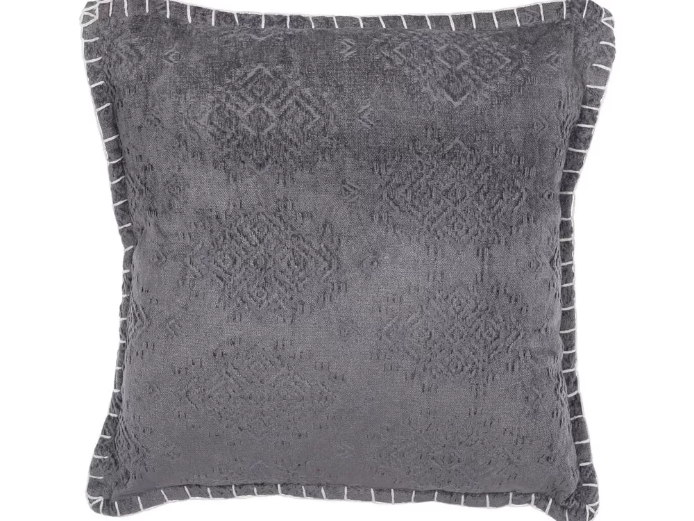 Hot Beliani Koristetyyny Harmaa Kohokuvioitu 45 X 45 Cm Melur