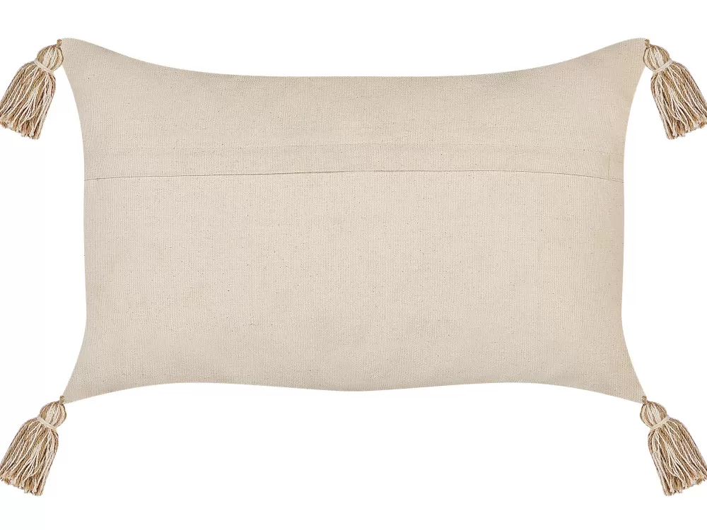 Tekstiilit<Beliani Koristetyyny Puuvilla Beige 30 X 50 Cm 2 Kpl Incana