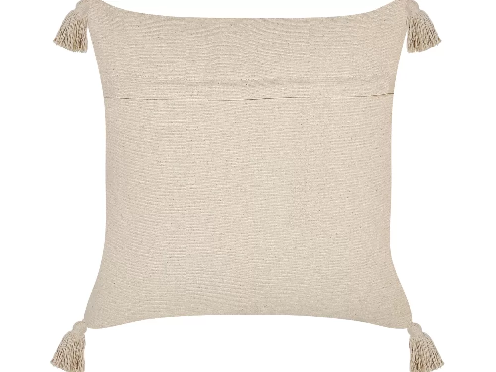 Tekstiilit<Beliani Koristetyyny Puuvilla Beige 45 X 45 Cm 2 Kpl Arlia