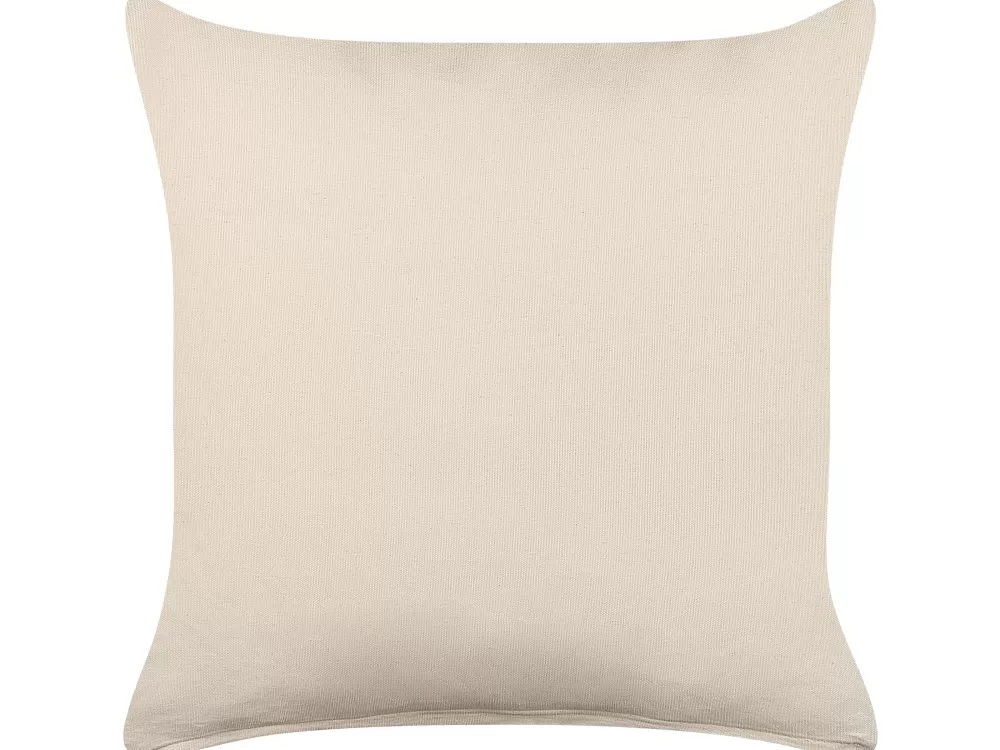 Tekstiilit<Beliani Koristetyyny Puuvilla Beige 45 X 45 Cm Iresine