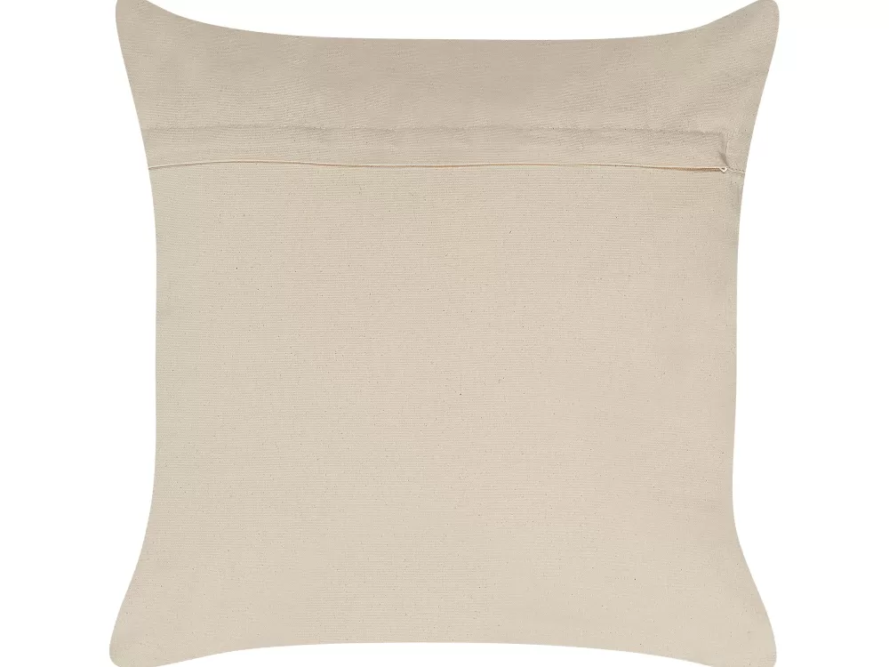 Flash Sale Beliani Koristetyyny Puuvilla Hopea Geometrinen Kuvio 50 X 50 Cm 2 Kpl Oujda