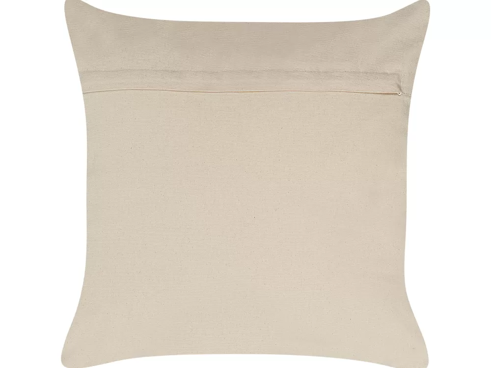 Best Sale Beliani Koristetyyny Puuvilla Ruusukulta Geometrinen Kuvio 50 X 50 Cm Oujda