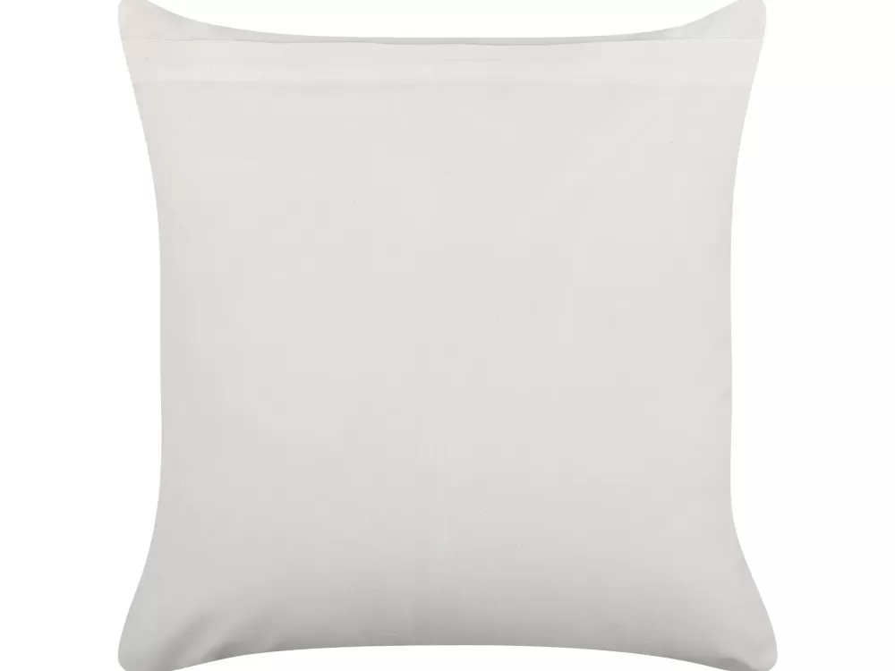 Tekstiilit<Beliani Koristetyyny Puuvilla Vihrea/Valkoinen 45 X 45 Cm 2 Kpl Larics