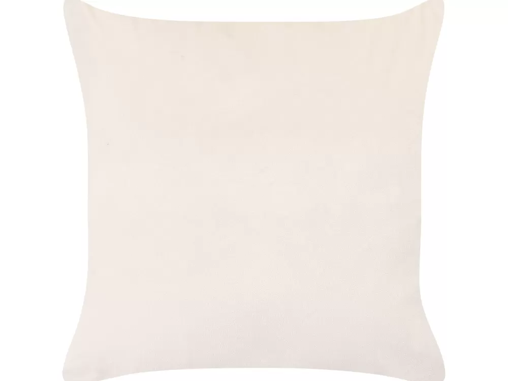 Tekstiilit<Beliani Koristetyyny Sametti Beige/Vaaleanpunainen 45 X 45 Cm 2 Kpl Triteleia