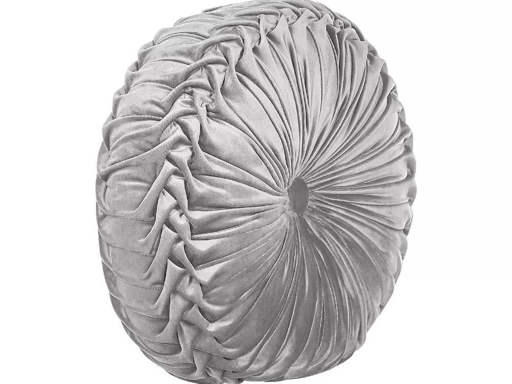 Tekstiilit<Beliani Koristetyyny Sametti Harmaa 40 Cm Udala