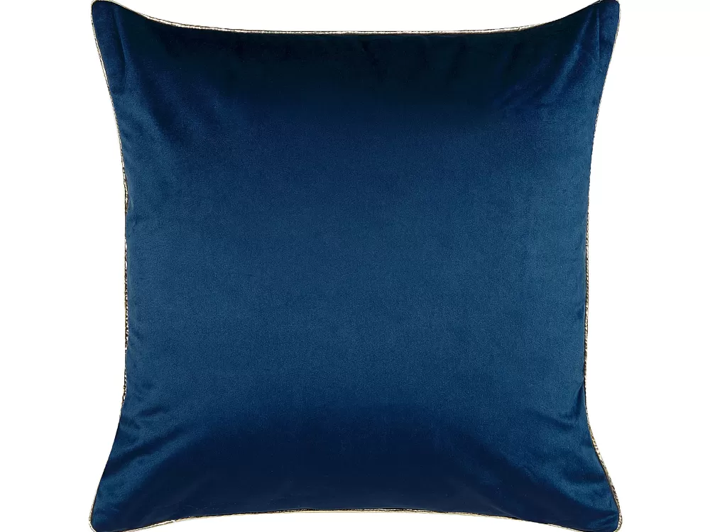 Tekstiilit<Beliani Koristetyyny Sametti Tummansininen 45 X 45 Cm 2 Kpl Crocus