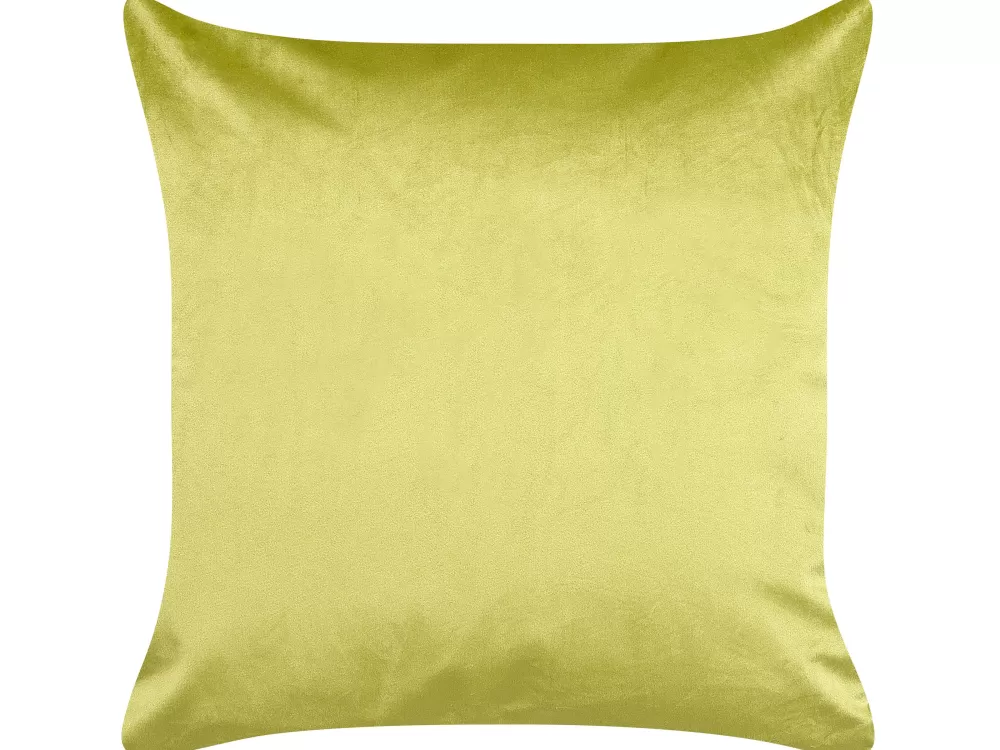 Tekstiilit<Beliani Koristetyyny Sametti Vaaleanvihrea 45 X 45 Cm 2 Kpl Monstera