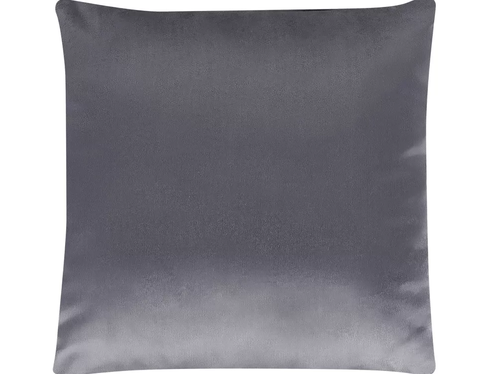 Tekstiilit<Beliani Koristetyyny Samettinen 2Kpl 45 X 45 Cm Harmaa Aspidistra