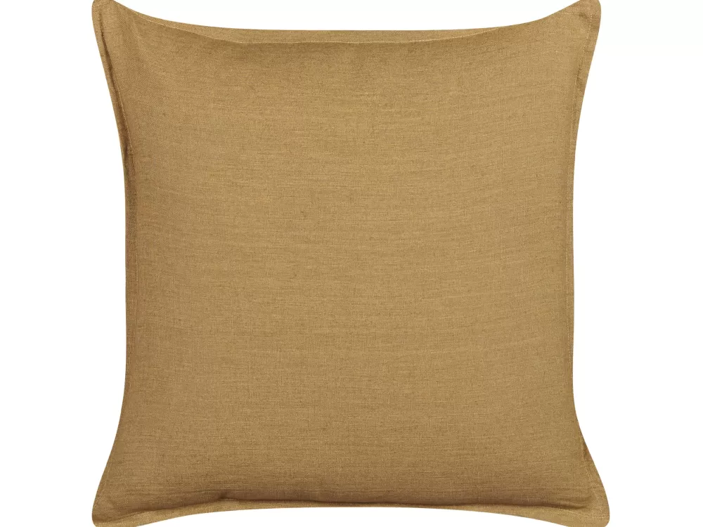 Tekstiilit<Beliani Koristetyyny Sinapinkeltainen 45 X 45 Cm 2 Kpl Subulata