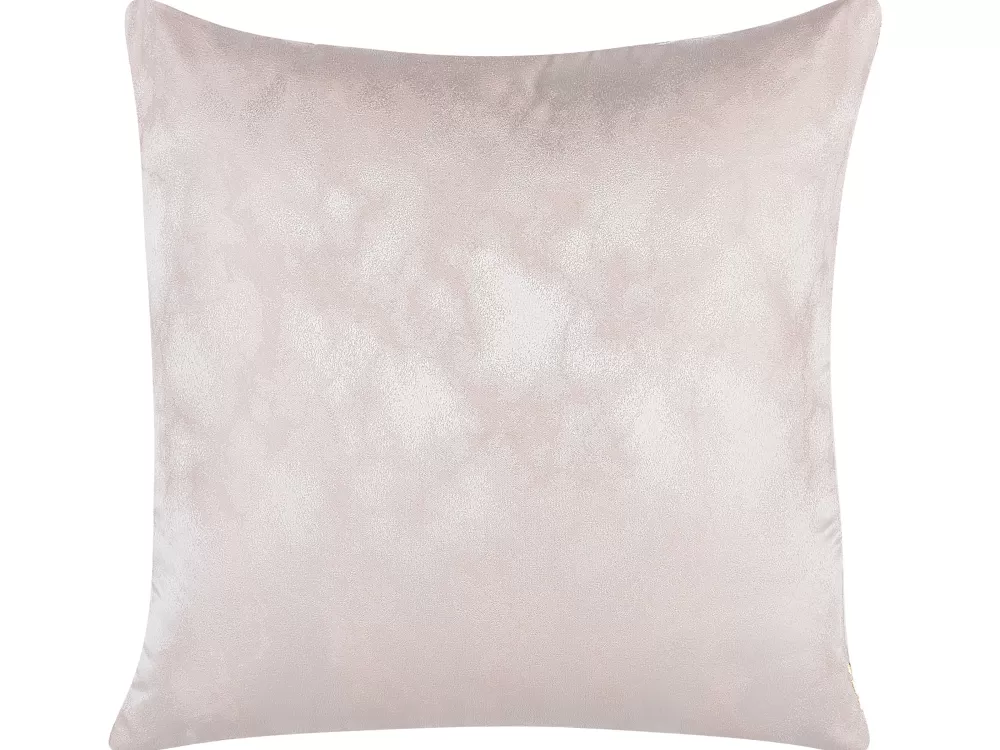 Sale Beliani Koristetyyny Vaaleanpunainen/Kulta 45 X 45 Cm 2 Kpl Cassia