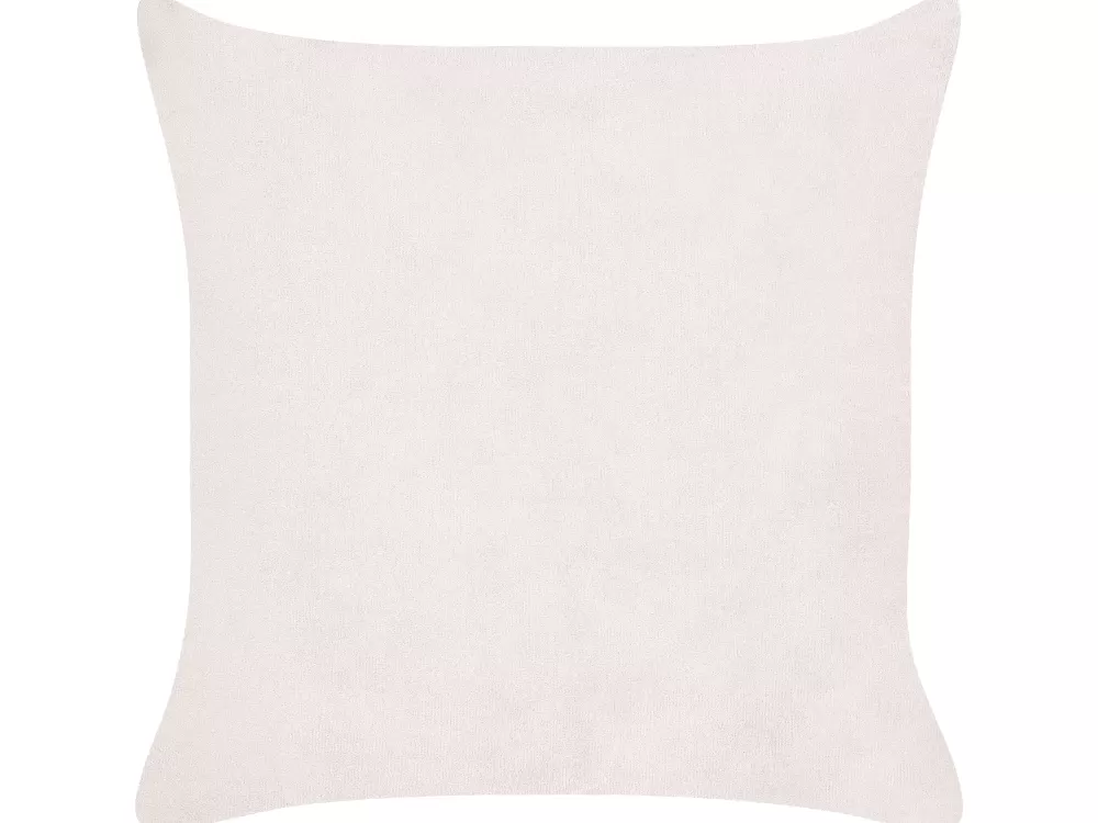 Clearance Beliani Koristetyyny Vakosametti Luonnonvalkoinen 43 X 43 Cm 2 Kpl Millet