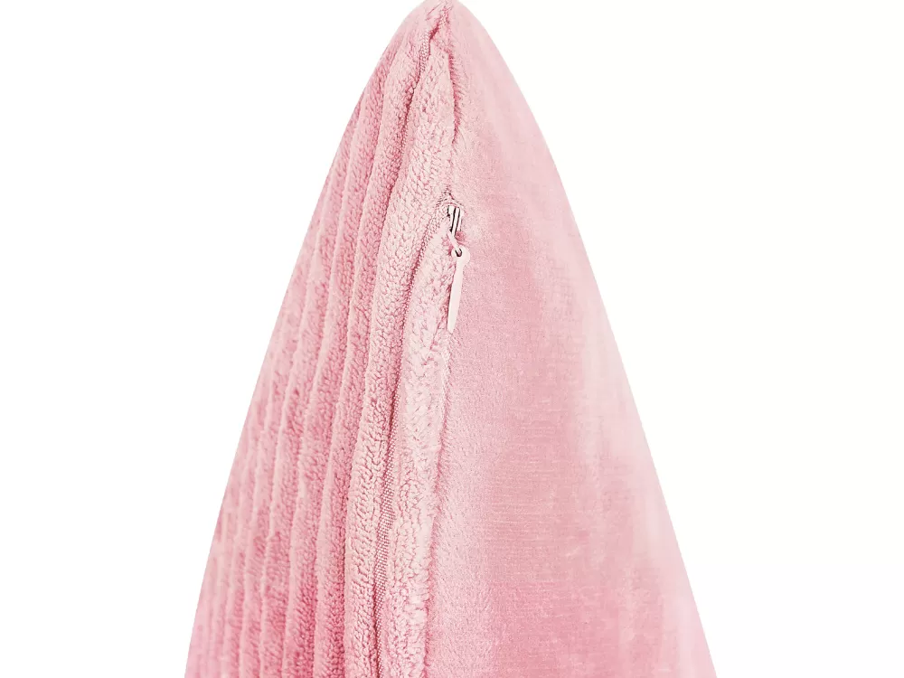 Tekstiilit<Beliani Koristetyyny Vakosametti Vaaleanpunainen 47 X 27 Cm 2 Kpl Millet
