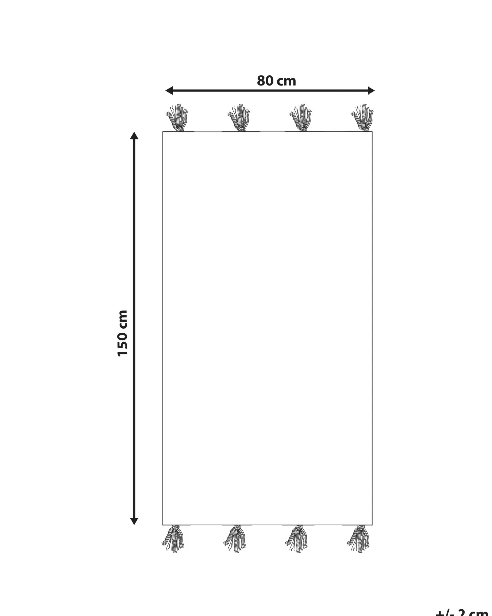 Best Sale Beliani Matto 80X150 Cm Musta Gemlik