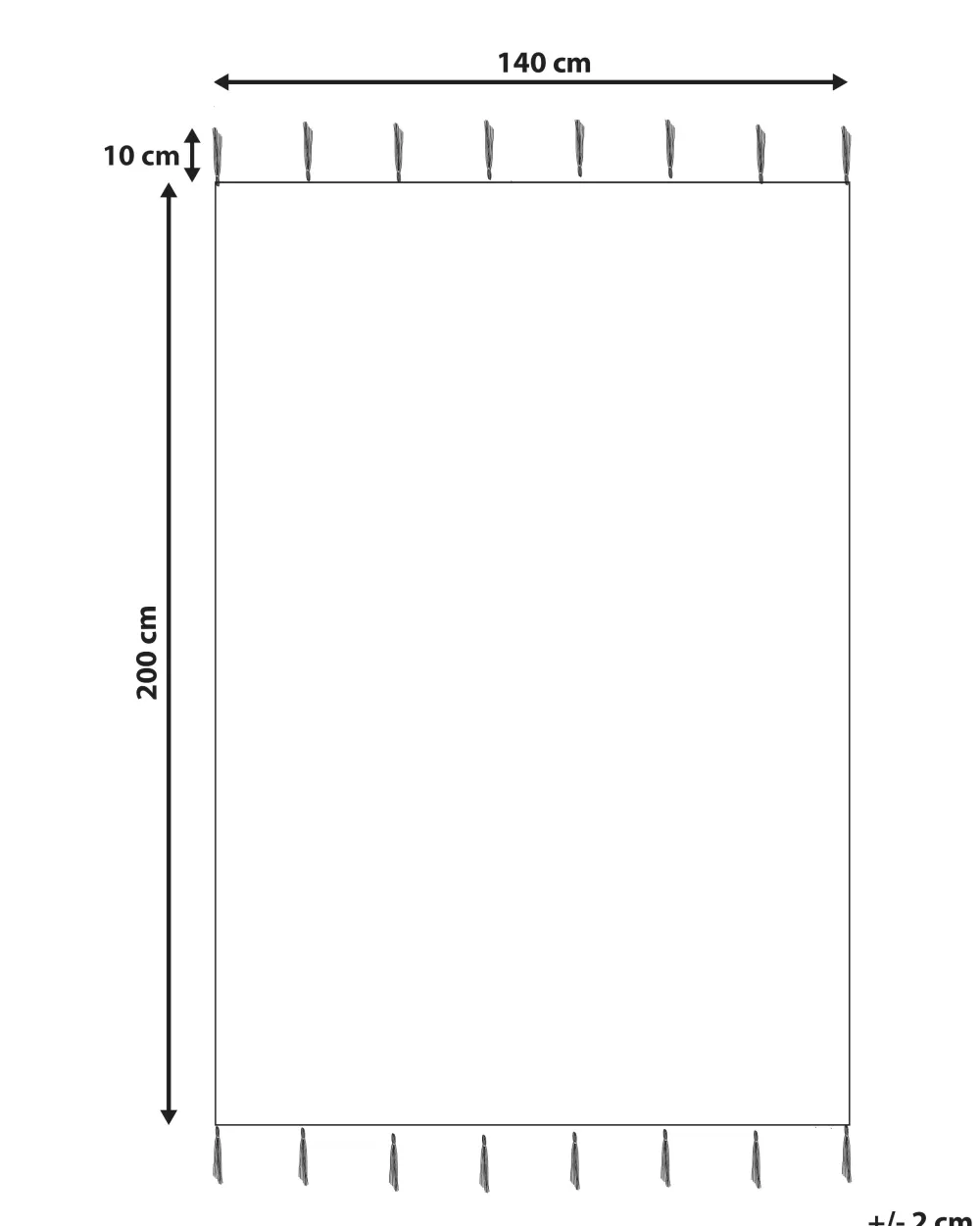 Shop Beliani Matto Puuvilla Oranssi 140 X 200 Cm Bitlis