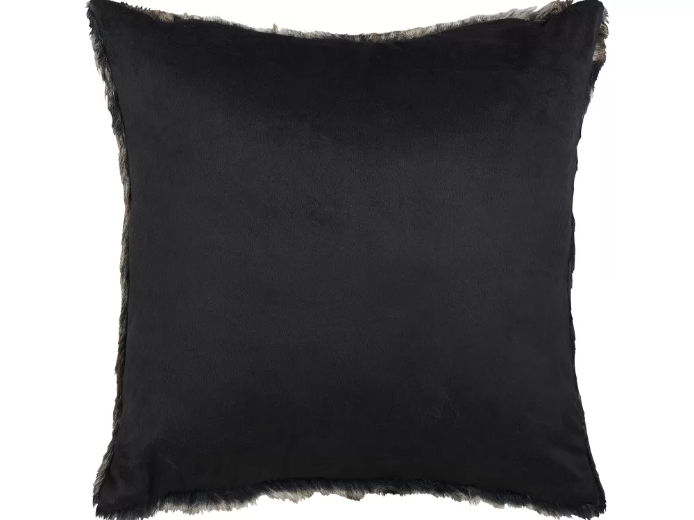 Tekstiilit<Beliani Mustavalkoinen Keinoturkis Koristetyynysetti 45 X 45 Cm 2 Kpl Rubrum
