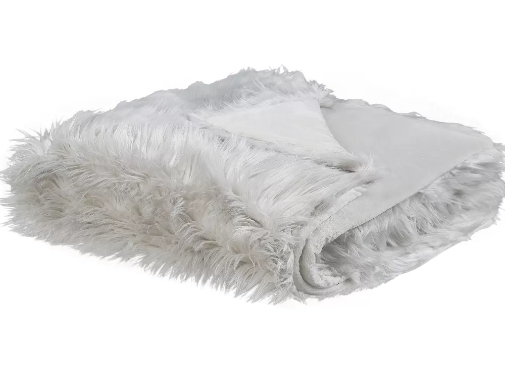 Tekstiilit<Beliani Paivapeitto Vaaleanharmaa 200 X 220 Cm Delice