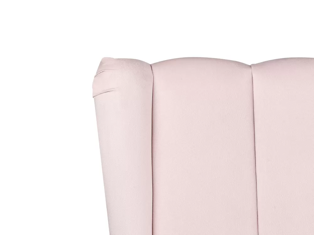 Store Beliani Parisanky Sametti Usb-Portti Pastellipinkki 140 X 200 Cm Miribel