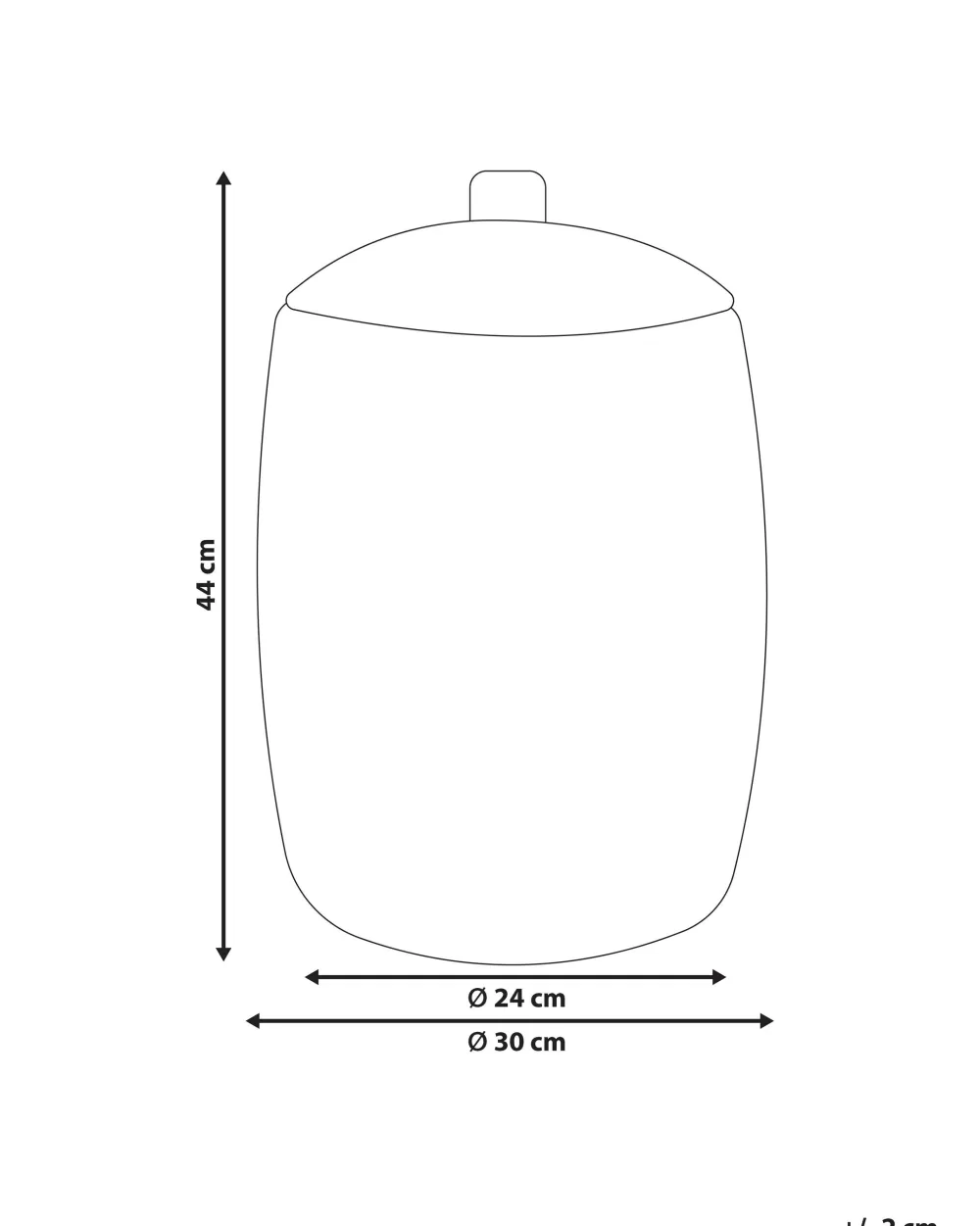 Säilytys<Beliani Rottinkikori Luonnonvari 30 Cm Gadis