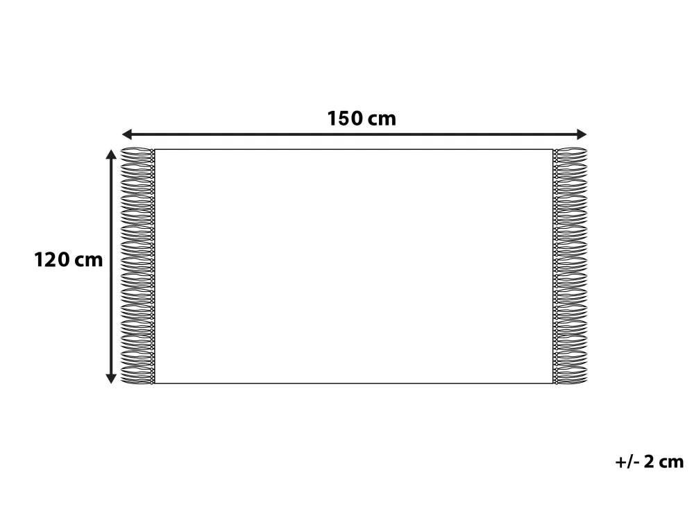 Store Beliani Viltti 125X150 Cm Vaaleanpunainen Kaman